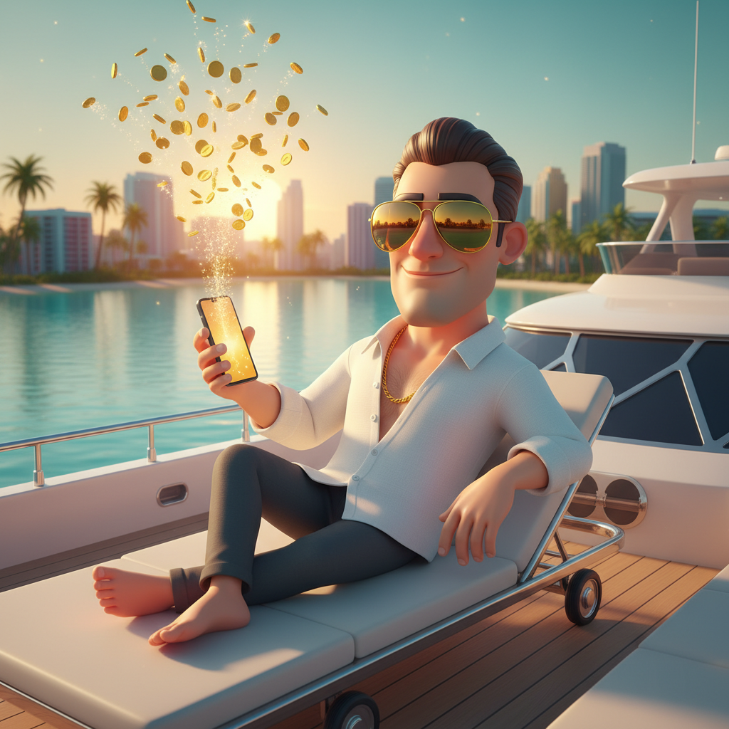 The Captain on the yacht deck